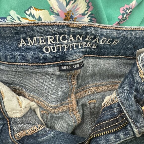 American Eagle Women's‎ High Rise Jegging Size 4 Long - Picture 3 of 6